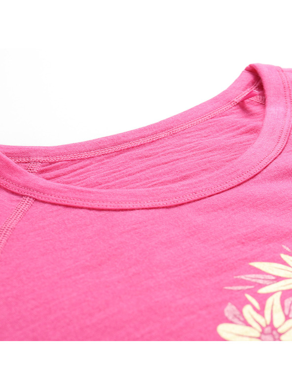 ALPINE PRO Dámske tričko z merino vlny ALPINE PRO MERENA fuchsia fedora varianta pa