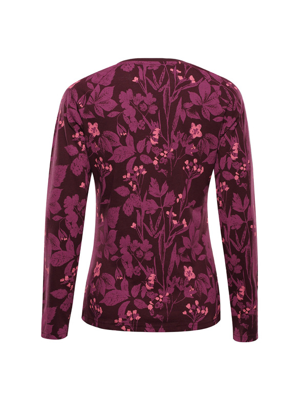 ALPINE PRO Dámske tričko z organickej bavlny ALPINE PRO GRETTA winetasting varianta pa