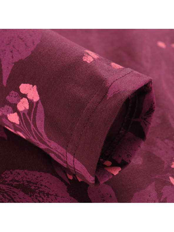 ALPINE PRO Dámske tričko z organickej bavlny ALPINE PRO GRETTA winetasting varianta pa