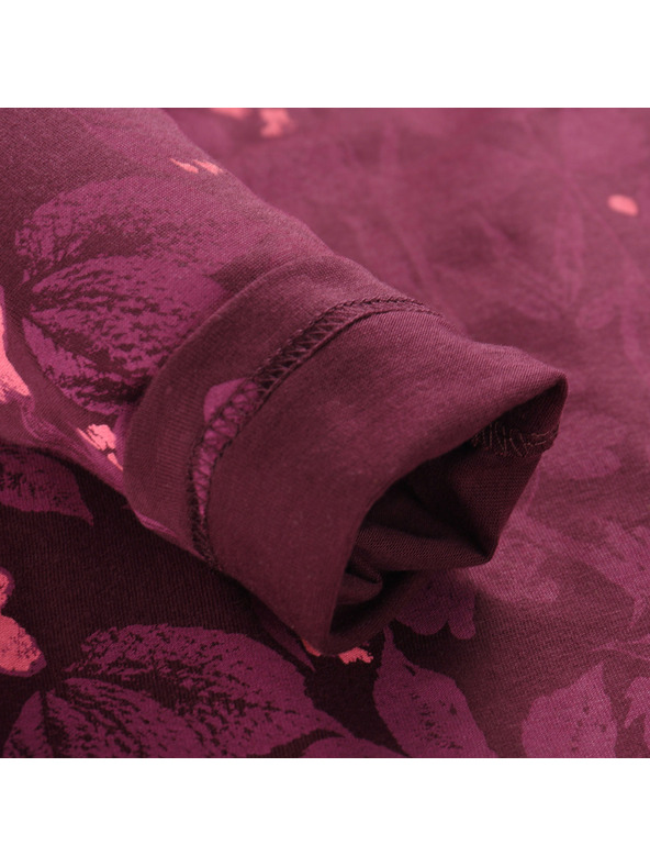 ALPINE PRO Dámske tričko z organickej bavlny ALPINE PRO GRETTA winetasting varianta pa