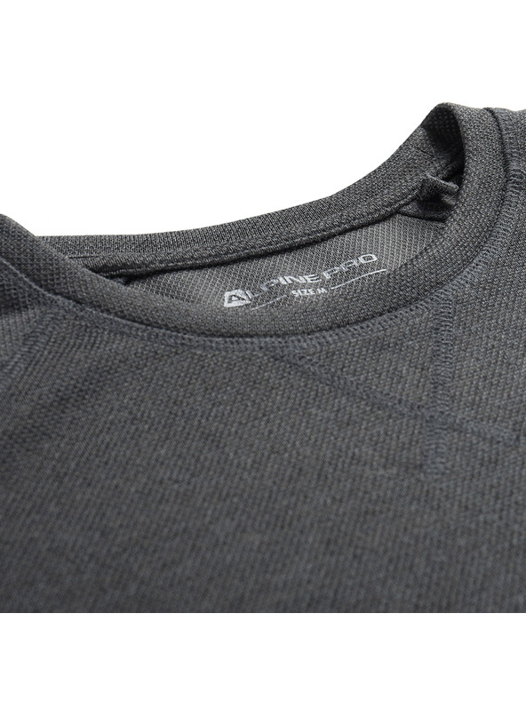 ALPINE PRO Dámske tričko s dlhým rukávom ALPINE PRO BREKA dk.true gray