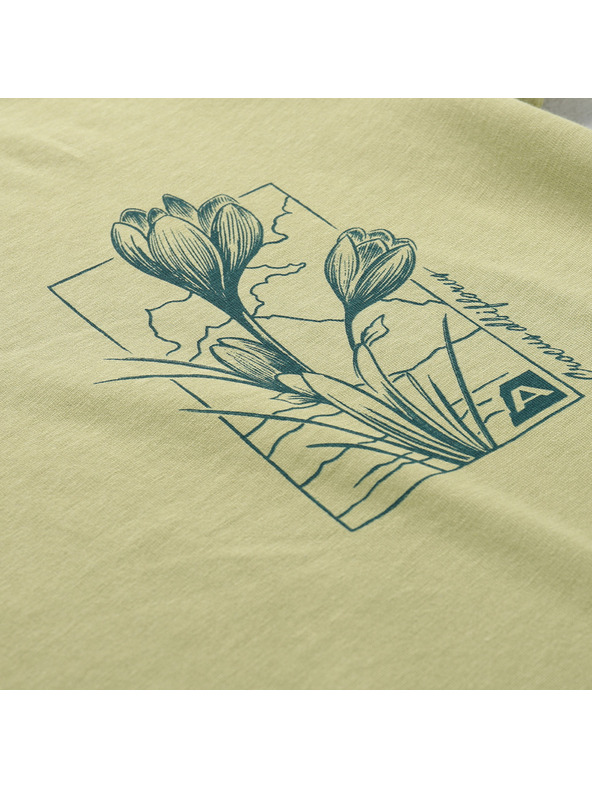 ALPINE PRO Dámske tričko z organickej bavlny ALPINE PRO TERMESA weeping willow varianta pb