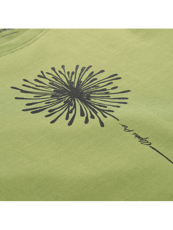 ALPINE PRO Dámske bavlnené tričko ALPINE PRO MOROLA turtle green varianta pa