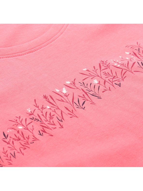 ALPINE PRO Dámske tričko z organickej bavlny ALPINE PRO TERMESA 3 calypso coral varianta pa