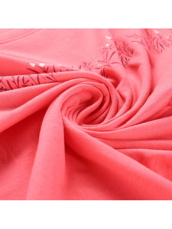 ALPINE PRO Dámske tričko z organickej bavlny ALPINE PRO TERMESA 3 calypso coral varianta pa