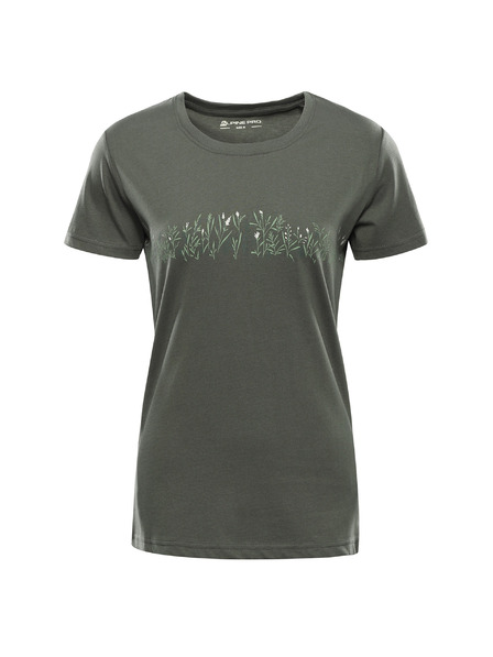 ALPINE PRO Dámske tričko z organickej bavlny ALPINE PRO TERMESA 3 petrol varianta pa