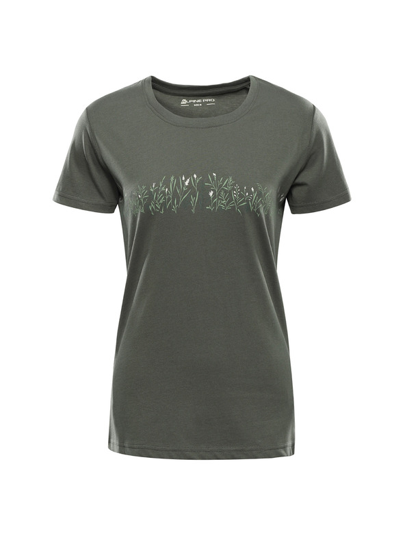ALPINE PRO Dámske tričko z organickej bavlny ALPINE PRO TERMESA 3 petrol varianta pa