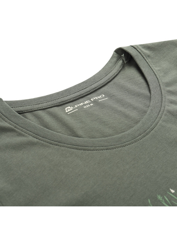 ALPINE PRO Dámske tričko z organickej bavlny ALPINE PRO TERMESA 3 petrol varianta pa
