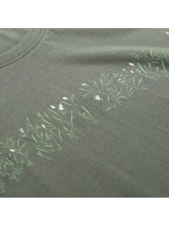 ALPINE PRO Dámske tričko z organickej bavlny ALPINE PRO TERMESA 3 petrol varianta pa