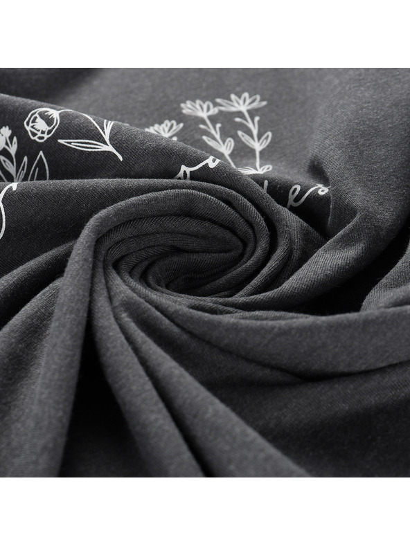 ALPINE PRO Dámske bavlnené tričko ALPINE PRO MOROLA dk. true gray varianta pc