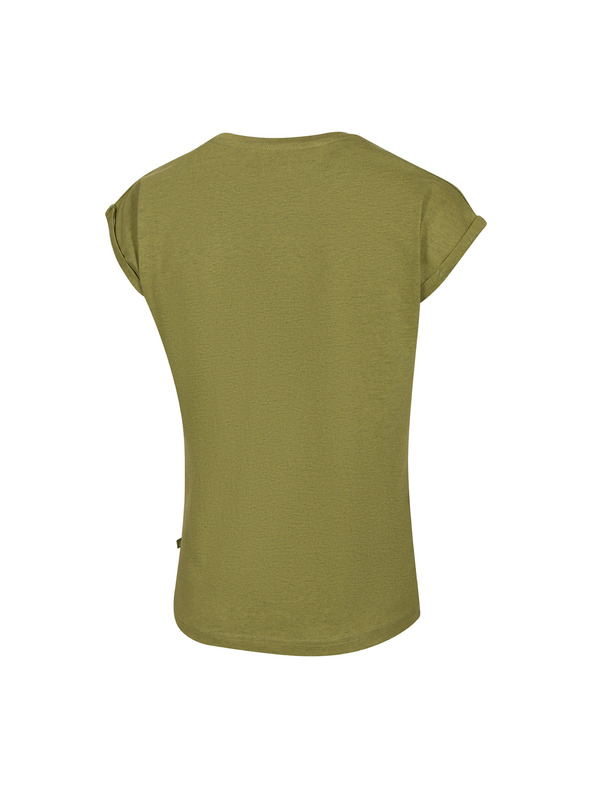 ALPINE PRO Dámske tričko z nemačkavého materiálu ALPINE PRO NOGERA green oasis varianta pa