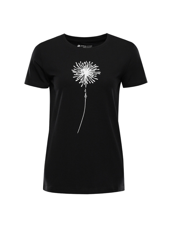 ALPINE PRO Dámske bavlnené tričko ALPINE PRO MOROLA black varianta pa