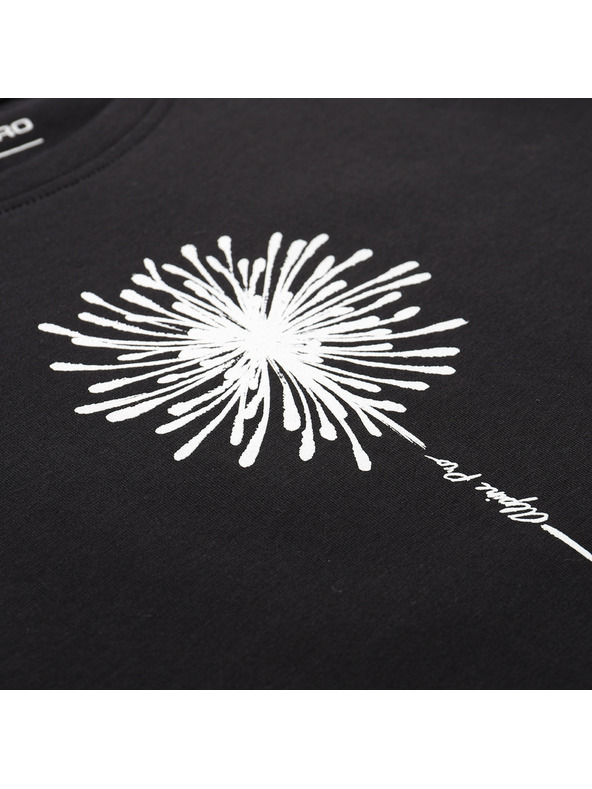 ALPINE PRO Dámske bavlnené tričko ALPINE PRO MOROLA black varianta pa