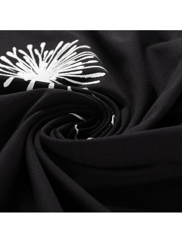 ALPINE PRO Dámske bavlnené tričko ALPINE PRO MOROLA black varianta pa