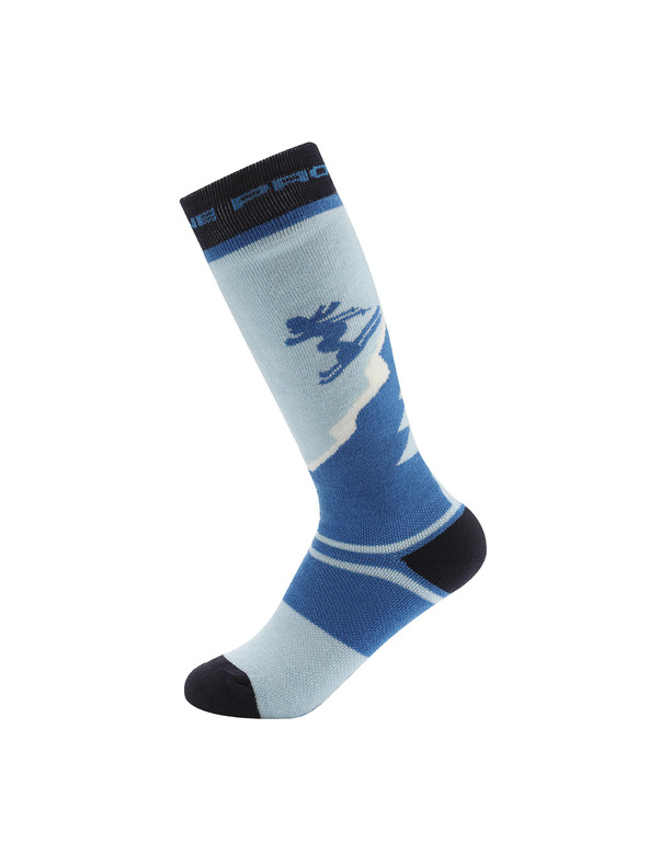 ALPINE PRO Detské lyžiarske podkolienky z merino vlny ALPINE PRO SKYRO windsurfer