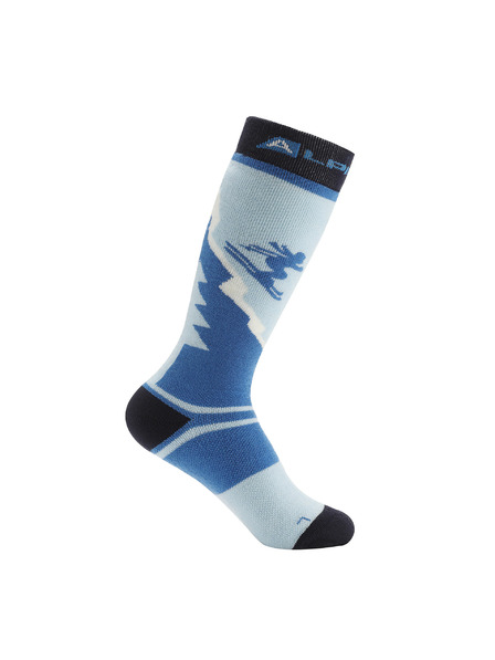 ALPINE PRO Detské lyžiarske podkolienky z merino vlny ALPINE PRO SKYRO windsurfer