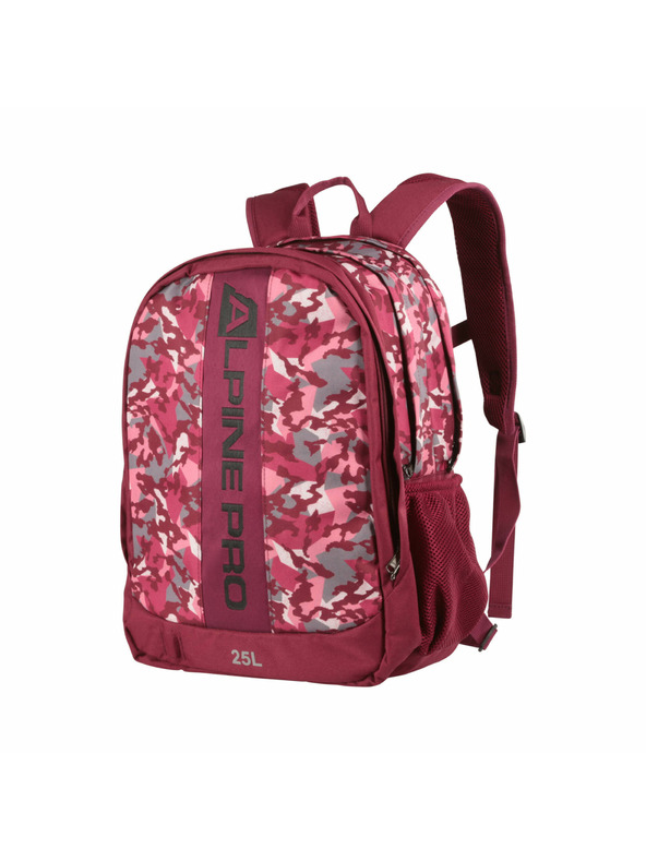 ALPINE PRO Detský školský batoh so svietiacim logom 25l ALPINE PRO NERAX anemone