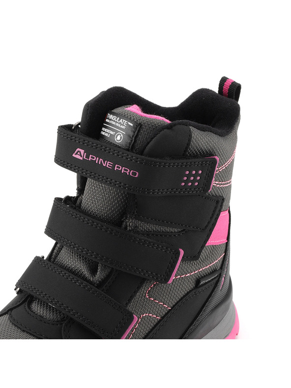 ALPINE PRO Detská zimná obuv s nepremokavou ptx membránou ALPINE PRO NERADO fuchsia fedora