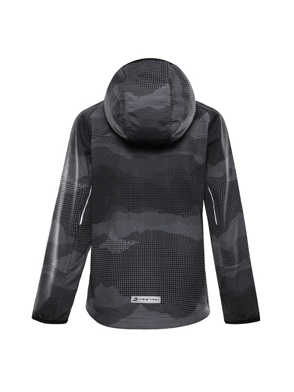 ALPINE PRO Detská softshellová bunda s membránou ALPINE PRO EZORO black varianta pa