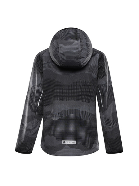 ALPINE PRO Detská softshellová bunda s membránou ALPINE PRO EZORO black varianta pa