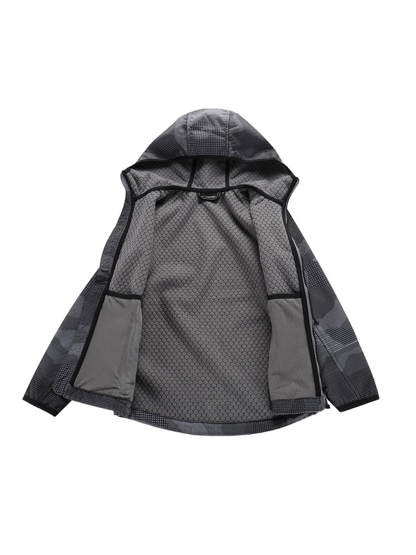 ALPINE PRO Detská softshellová bunda s membránou ALPINE PRO EZORO black varianta pa