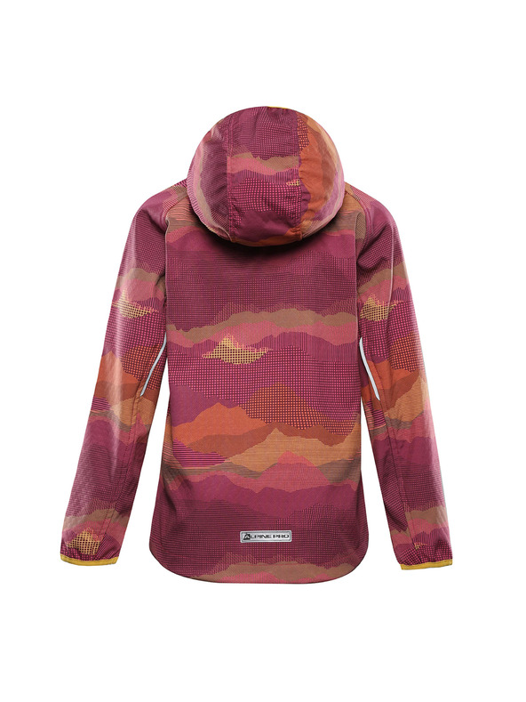 ALPINE PRO Detská softshellová bunda s membránou ALPINE PRO EZORO fuchsia fedora varianta pa