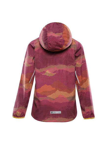 ALPINE PRO Detská softshellová bunda s membránou ALPINE PRO EZORO fuchsia fedora varianta pa