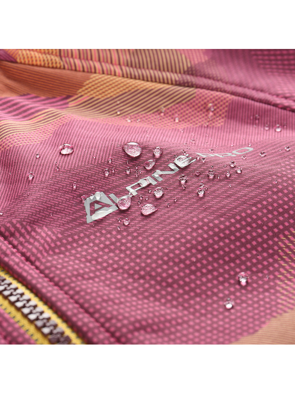 ALPINE PRO Detská softshellová bunda s membránou ALPINE PRO EZORO fuchsia fedora varianta pa