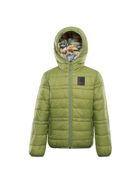 ALPINE PRO Detská obojstranná bunda hi-therm ALPINE PRO DOUWO turtle green varianta pe