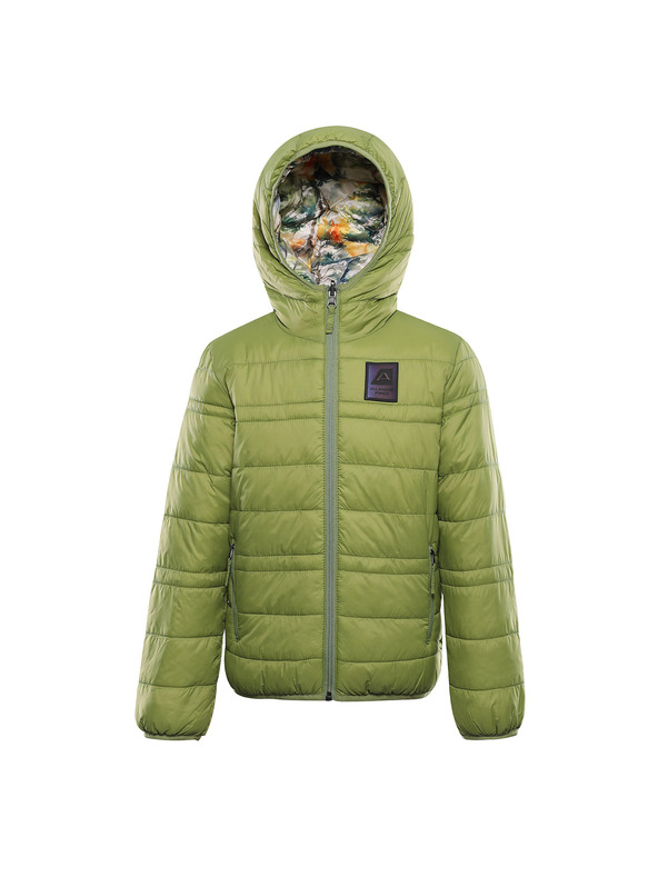 ALPINE PRO Detská obojstranná bunda hi-therm ALPINE PRO DOUWO turtle green varianta pe
