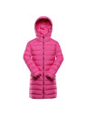 ALPINE PRO Detský zimný ultraľahký kabát ALPINE PRO DEFRO fuchsia fedora