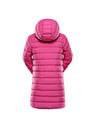 ALPINE PRO Detský zimný ultraľahký kabát ALPINE PRO DEFRO fuchsia fedora
