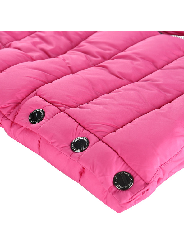 ALPINE PRO Detský zimný ultraľahký kabát ALPINE PRO DEFRO fuchsia fedora