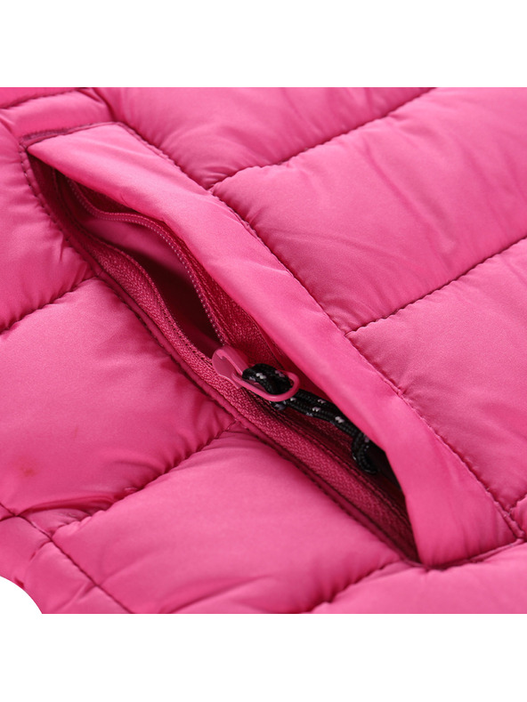 ALPINE PRO Detský zimný ultraľahký kabát ALPINE PRO DEFRO fuchsia fedora