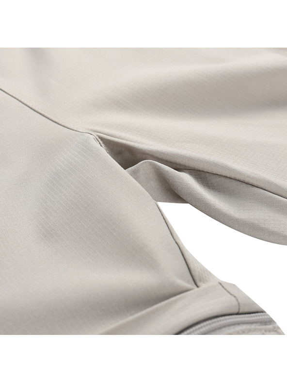 ALPINE PRO Detské odopínacie rýchloschnúce nohavice ALPINE PRO NESCO 3 dove