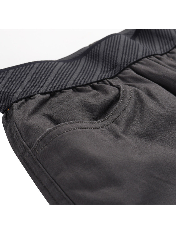 ALPINE PRO Detské bavlnené nohavice ALPINE PRO ZAMENO dk.true gray