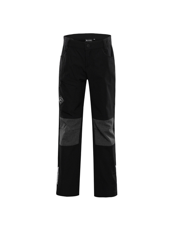 ALPINE PRO Detské softshellové nohavice - vodoodpudivá úprava ALPINE PRO ATEMO black