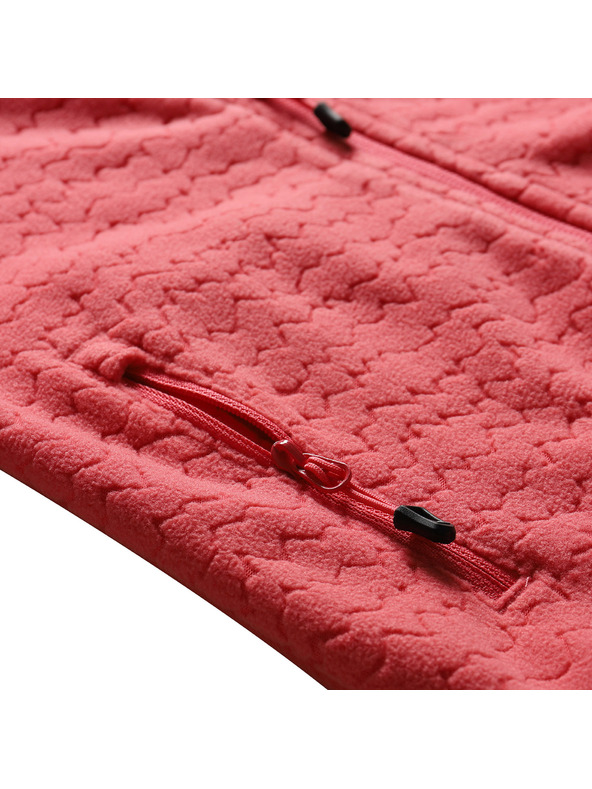 ALPINE PRO Detská hrejivá mikina z mikrofleece ALPINE PRO SIUSO 3 calypso coral