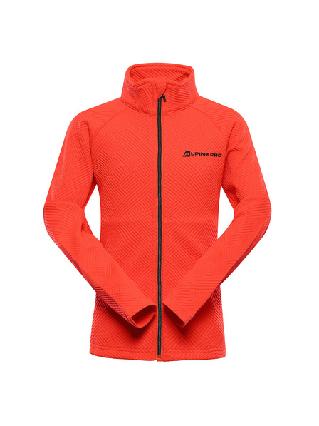 ALPINE PRO Detská športová mikina ALPINE PRO DOZERO 2 neon red