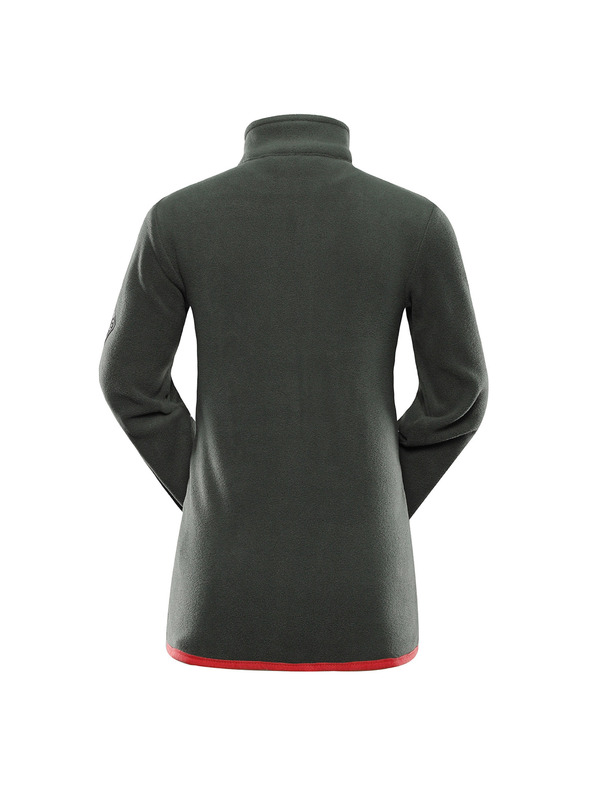 ALPINE PRO Detská hrejivá mikina z mikrofleecu ALPINE PRO SIUSO 3 petrol