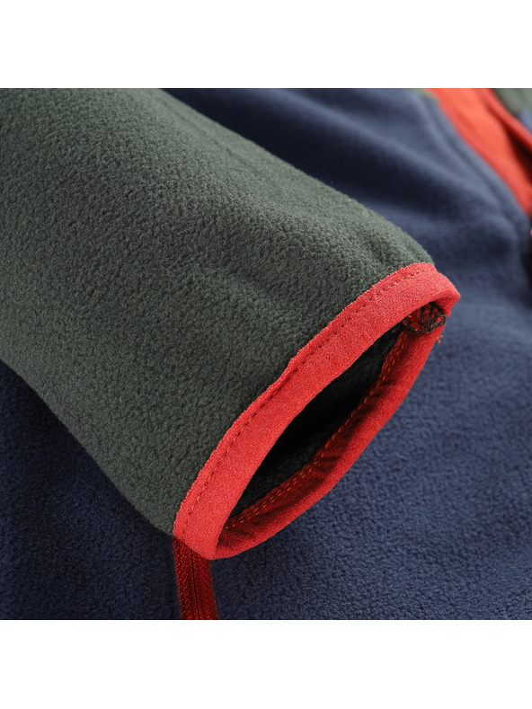 ALPINE PRO Detská hrejivá mikina z mikrofleecu ALPINE PRO SIUSO 3 petrol