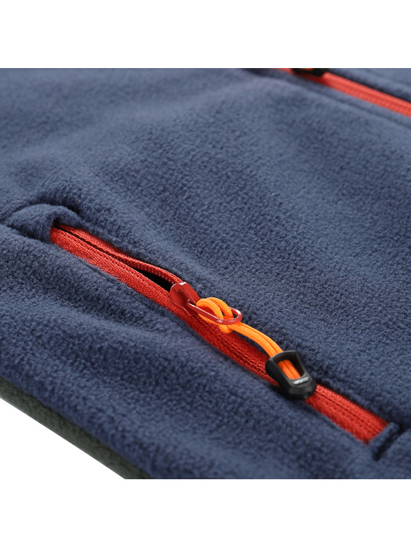 ALPINE PRO Detská hrejivá mikina z mikrofleecu ALPINE PRO SIUSO 3 petrol