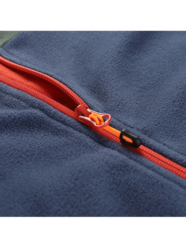 ALPINE PRO Detská hrejivá mikina z mikrofleecu ALPINE PRO SIUSO 3 petrol