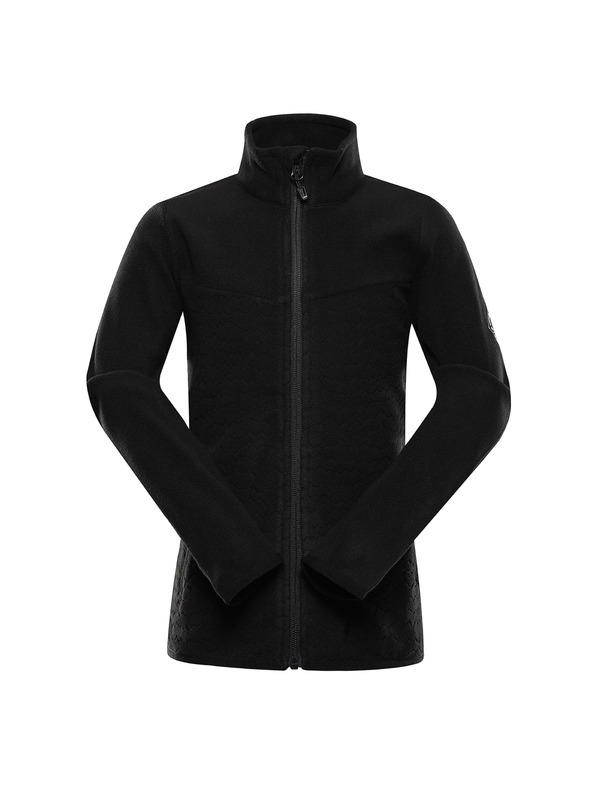 ALPINE PRO Detská hrejivá mikina z mikrofleecu ALPINE PRO SIUSO 3 black