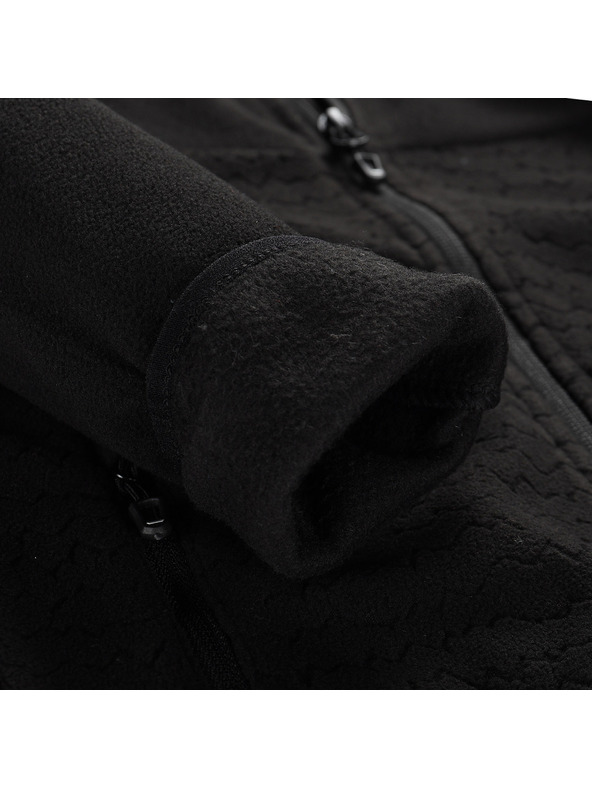 ALPINE PRO Detská hrejivá mikina z mikrofleecu ALPINE PRO SIUSO 3 black