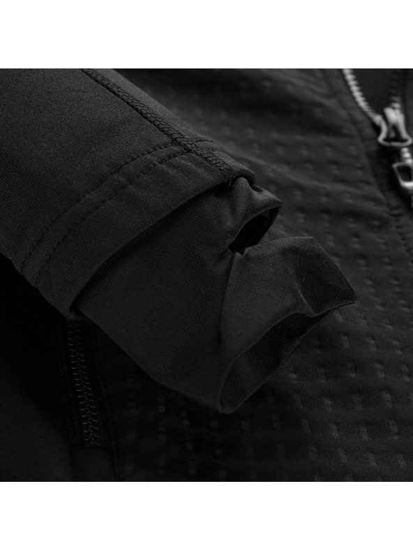 ALPINE PRO Detská rýchleschnúca mikina s prostretch ALPINE PRO QUERTO 2 black