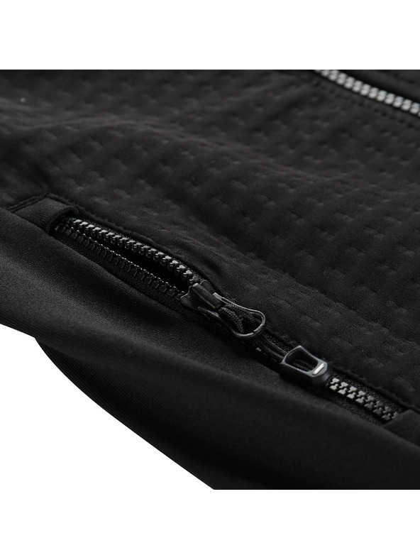 ALPINE PRO Detská rýchleschnúca mikina s prostretch ALPINE PRO QUERTO 2 black