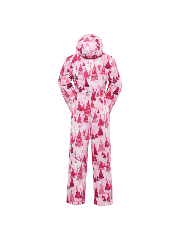 ALPINE PRO Detská kombinéza s membránou ptx snow ALPINE PRO KIREMO neon knockout pink varianta pa