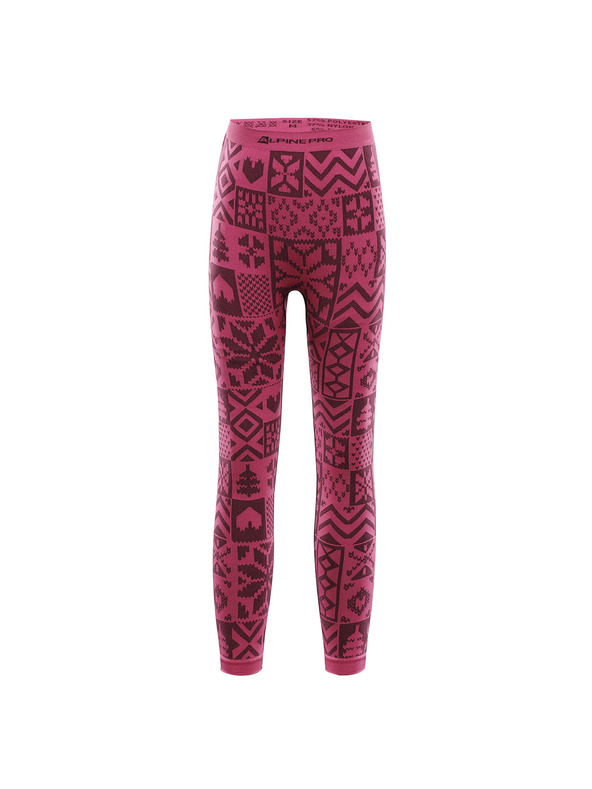 ALPINE PRO Detské funkčné prádlo - nohavice ALPINE PRO LESSO fuchsia fedora