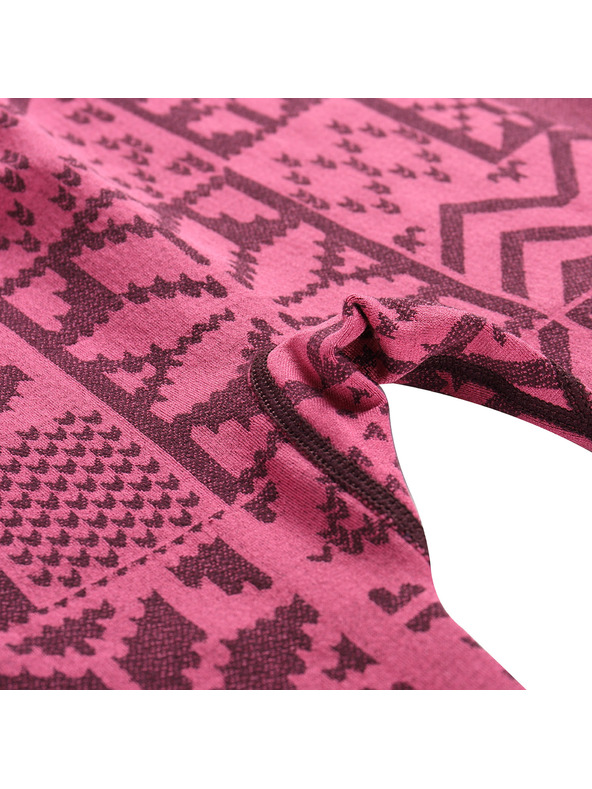 ALPINE PRO Detské funkčné prádlo - nohavice ALPINE PRO LESSO fuchsia fedora